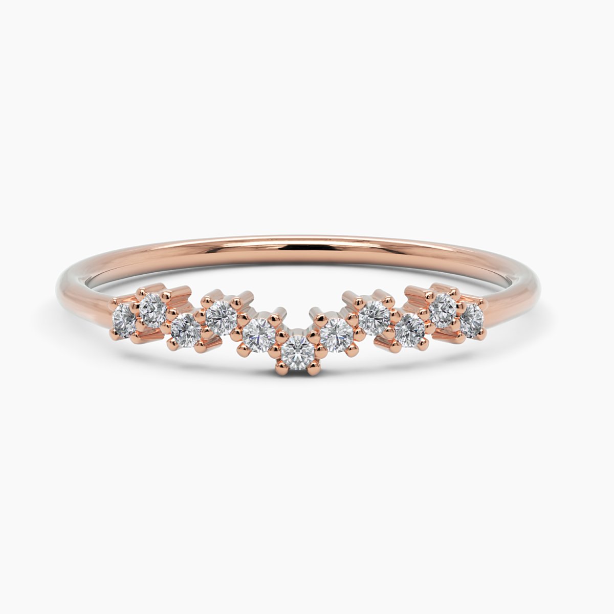 Minimalist Diamond Cluster Ring - Narcissus