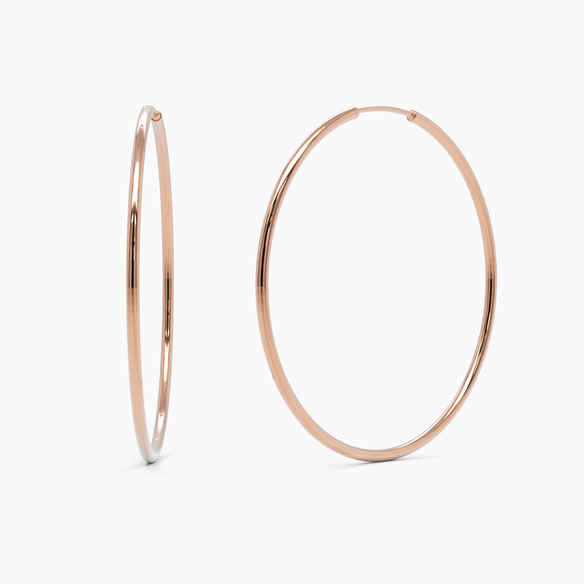 Gold Hoop Earrings - Narcissus