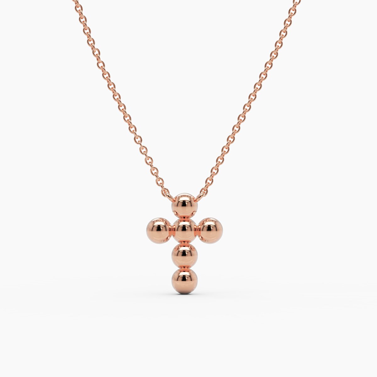 Bubble Cross Necklace - Narcissus