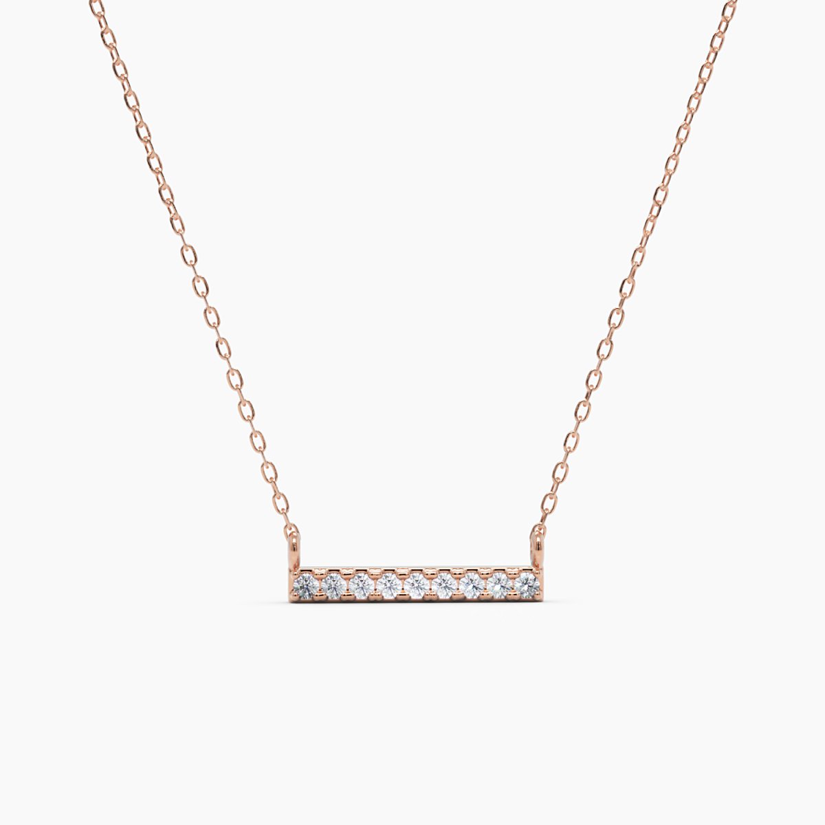 Mini Diamond Bar Necklace - Narcissus