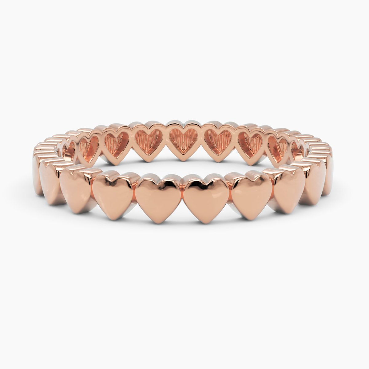 Heart Eternity Gold Band - Narcissus