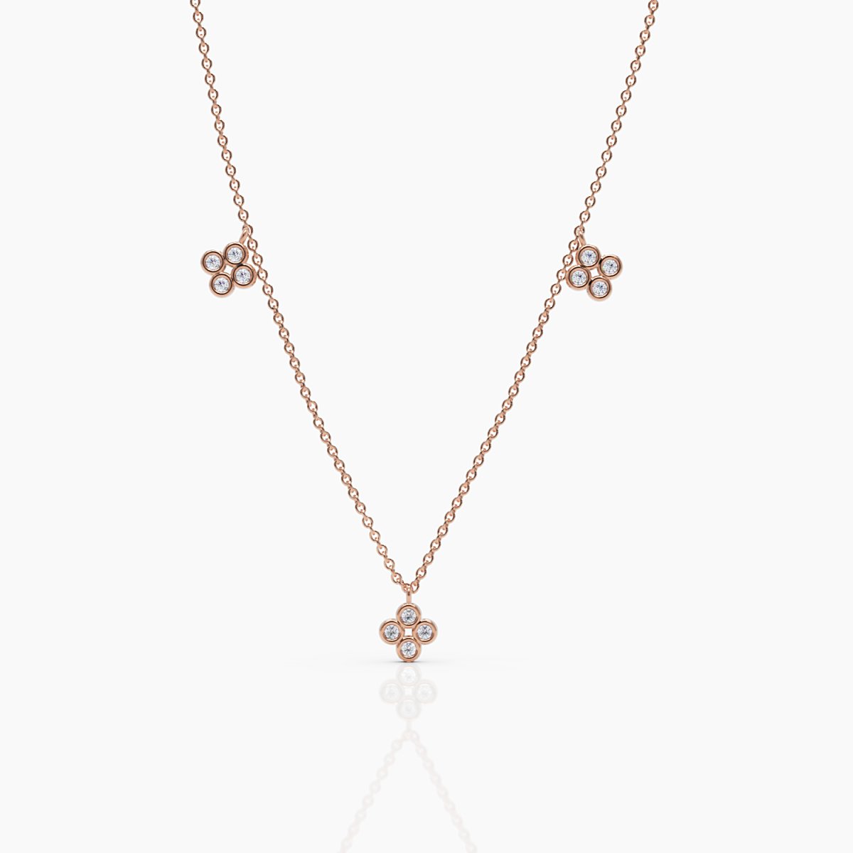 Flower Diamond Necklace - Narcissus