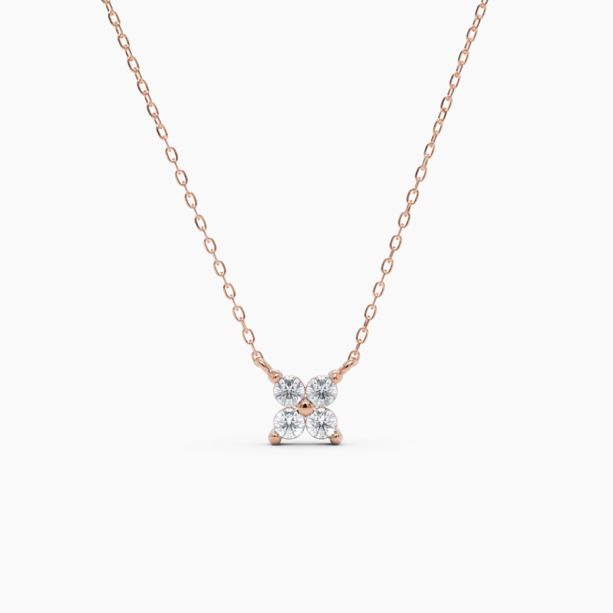 Diamond Flower Necklace - Narcissus