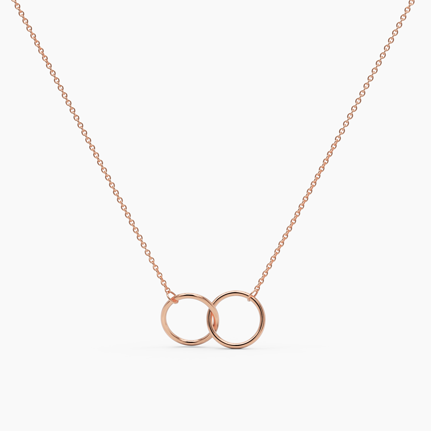 Interlinked Gold Circles Necklace