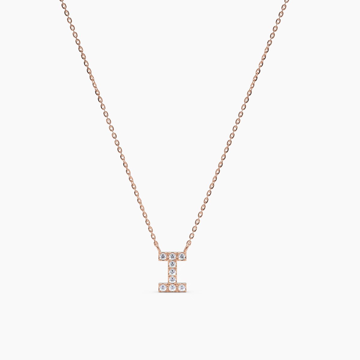 Diamond Initial I Necklace - Narcissus