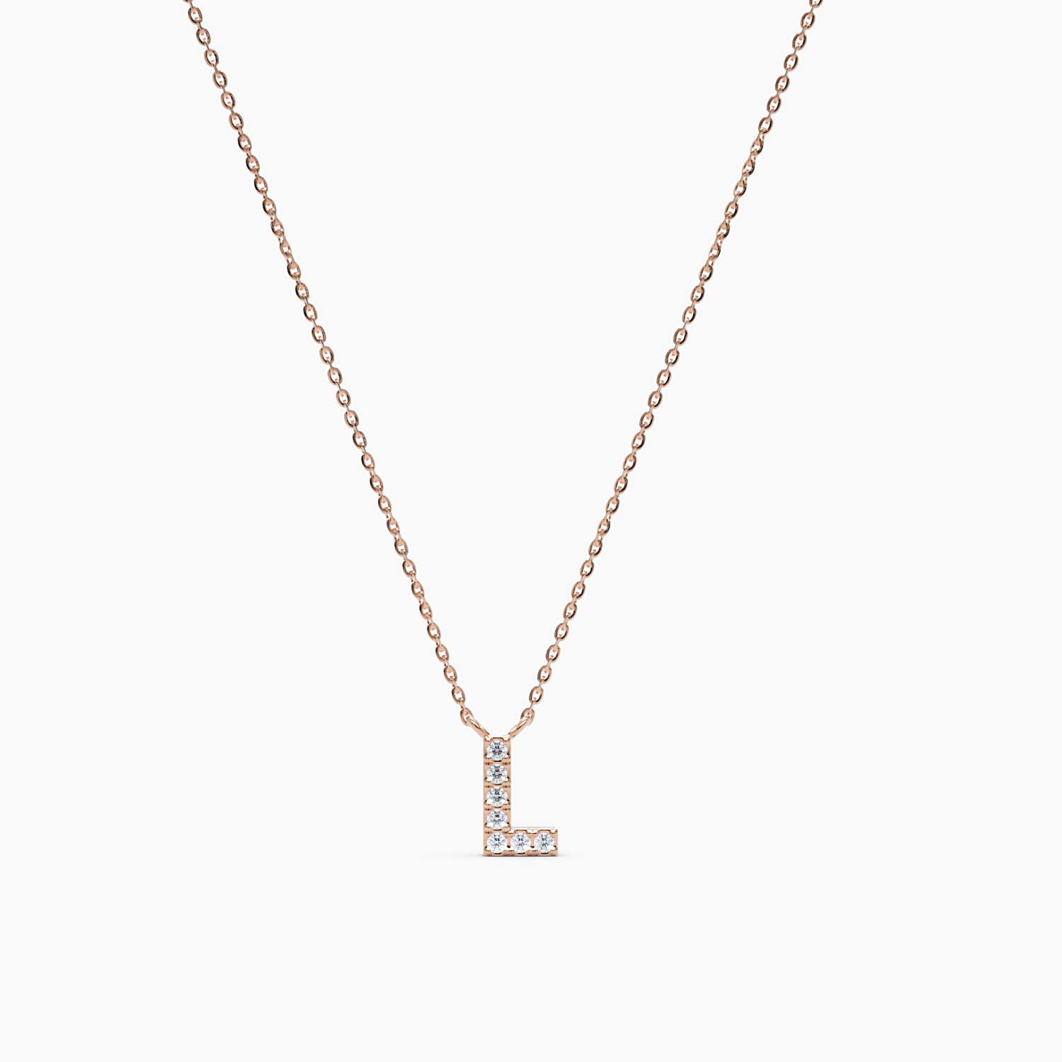 Diamond Initial L Necklace