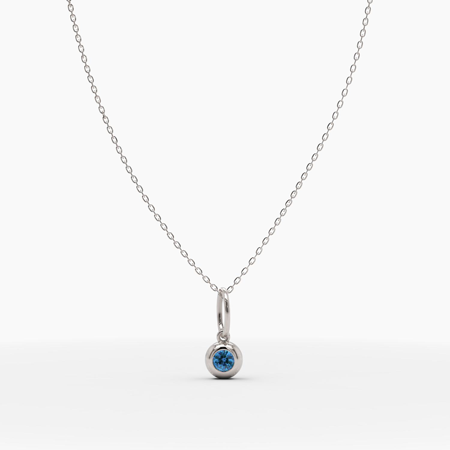 September Birthstone Sapphire Necklace