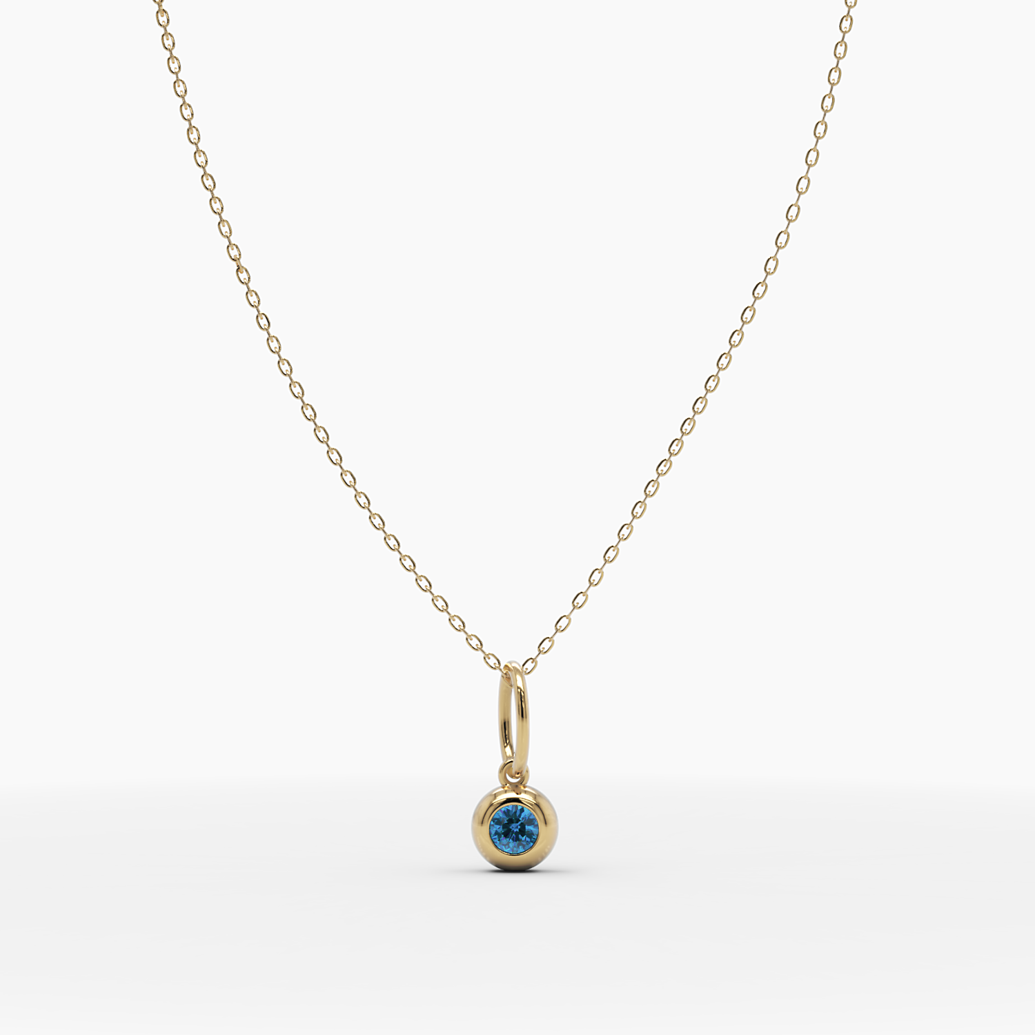 September Birthstone Sapphire Necklace