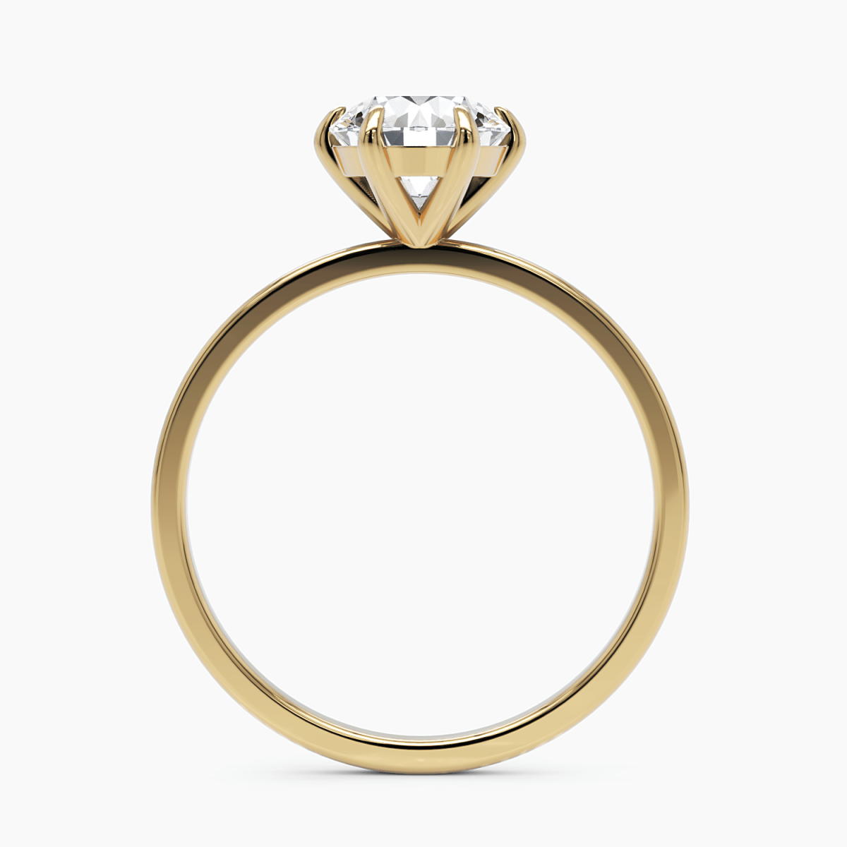 Six - Prong Solitaire Engagement Ring - Narcissus