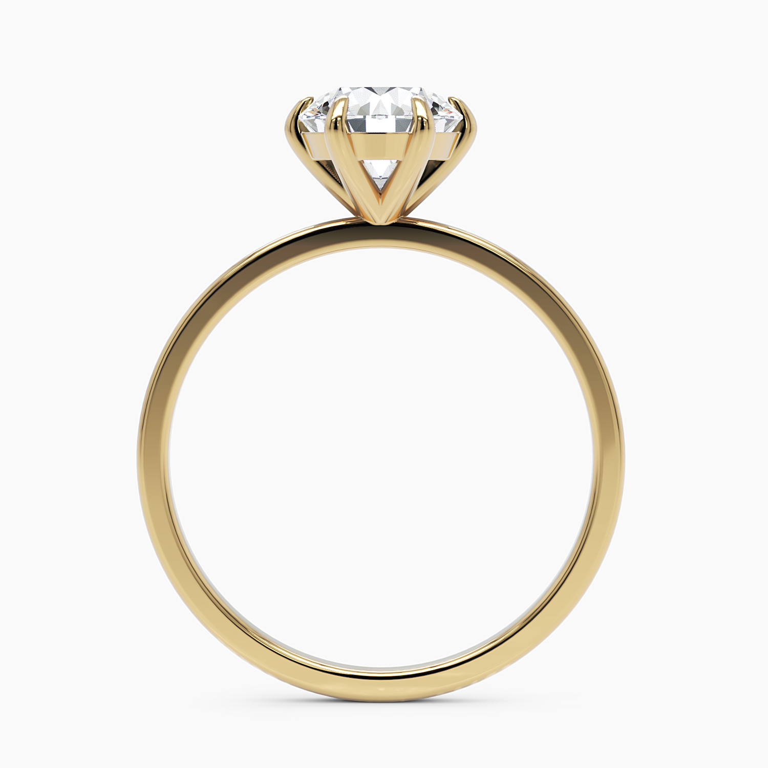 Six-Prong Solitaire Engagement Ring - Narcissus