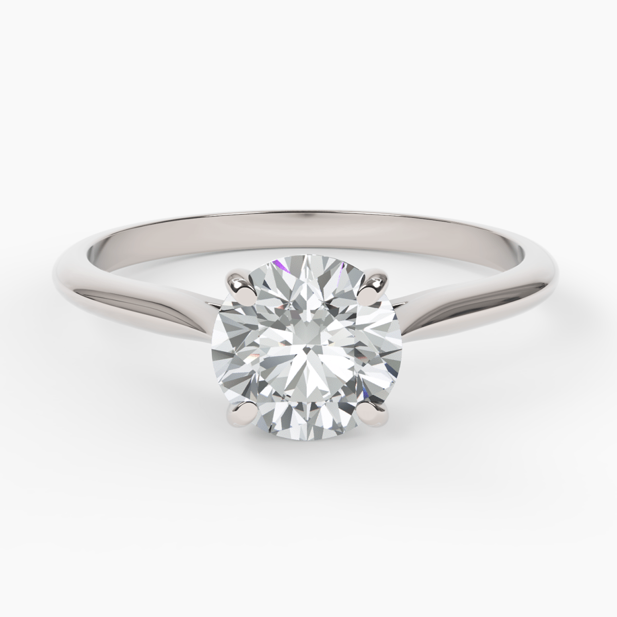 Split Shank Diamond Engagement Ring - Narcissus