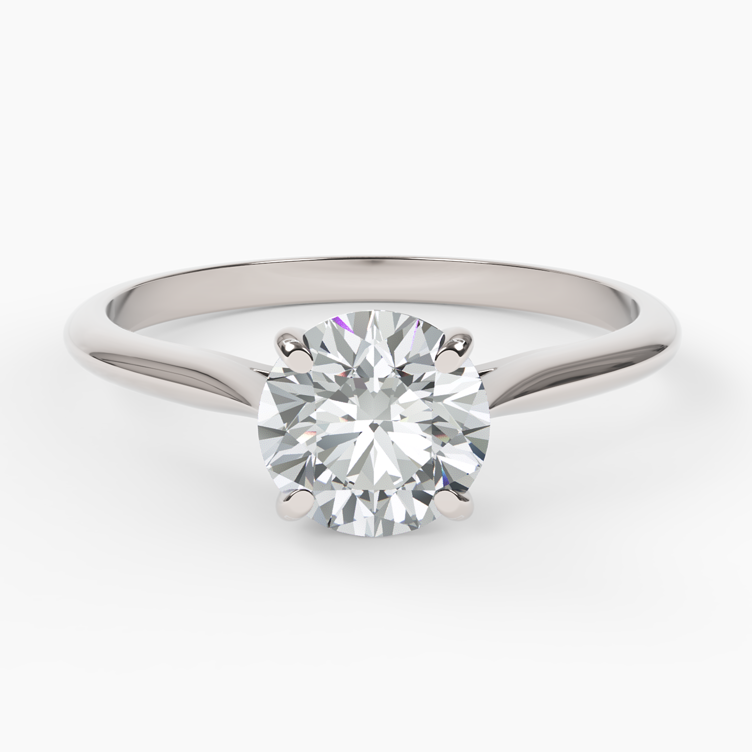 Split Shank Diamond Engagement Ring - Narcissus