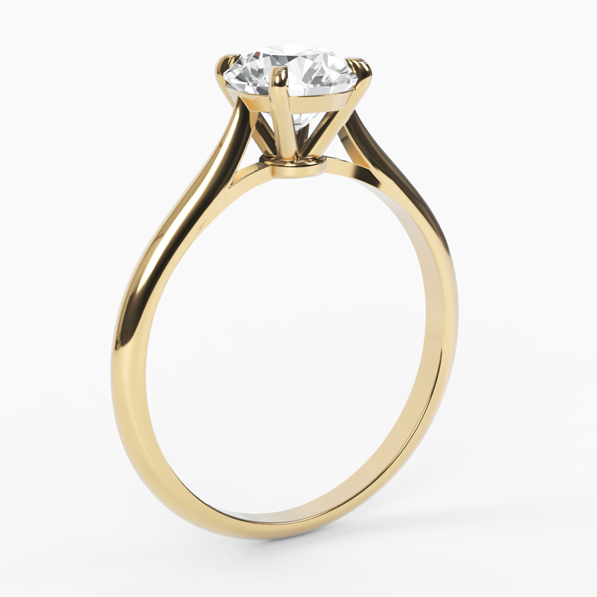 Split Shank Diamond Engagement Ring - Narcissus