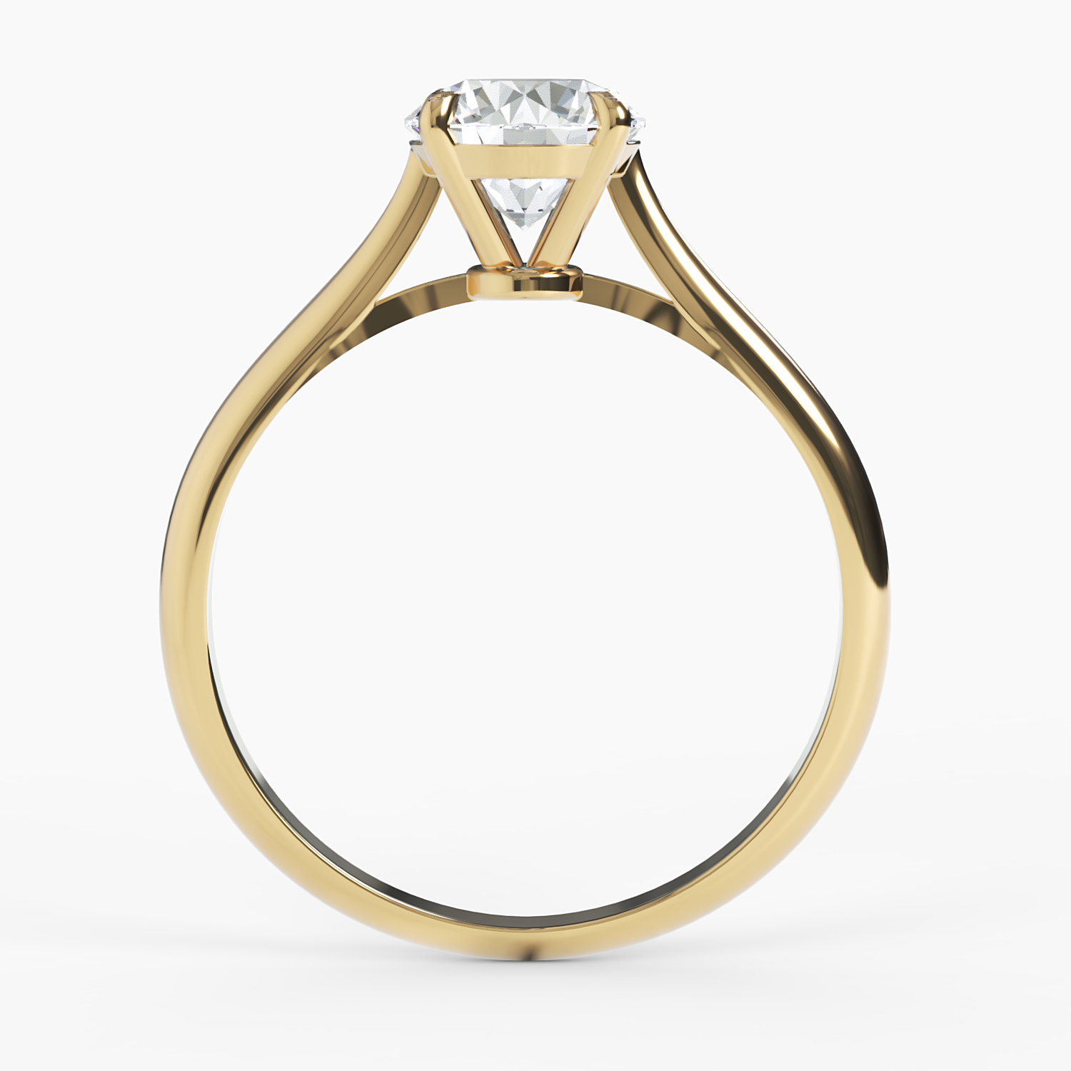 Split Shank Diamond Engagement Ring - Narcissus