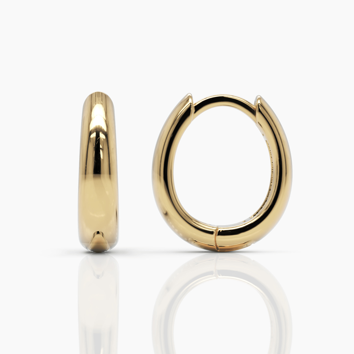 Teardrop Hoop Earrings - Narcissus