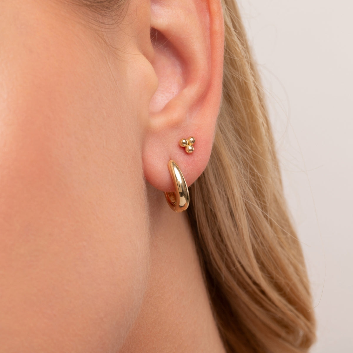 Teardrop Hoop Earrings - Narcissus