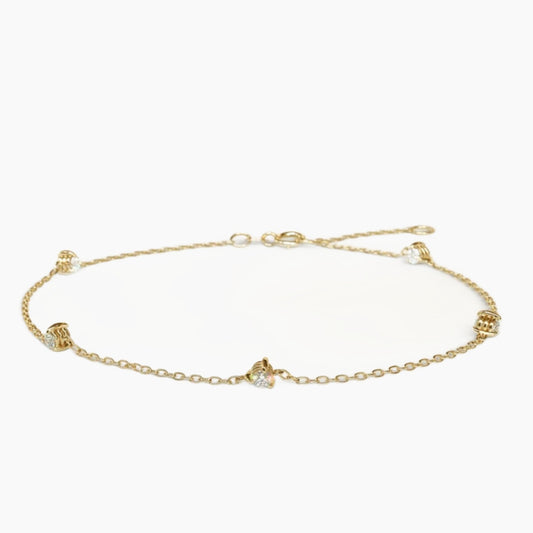 Two-Sided Diamond Solitaire Bracelet