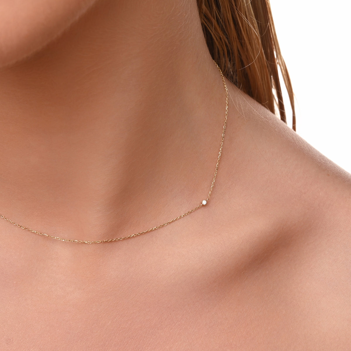 Two - Sided Diamond Choker Necklace - Narcissus