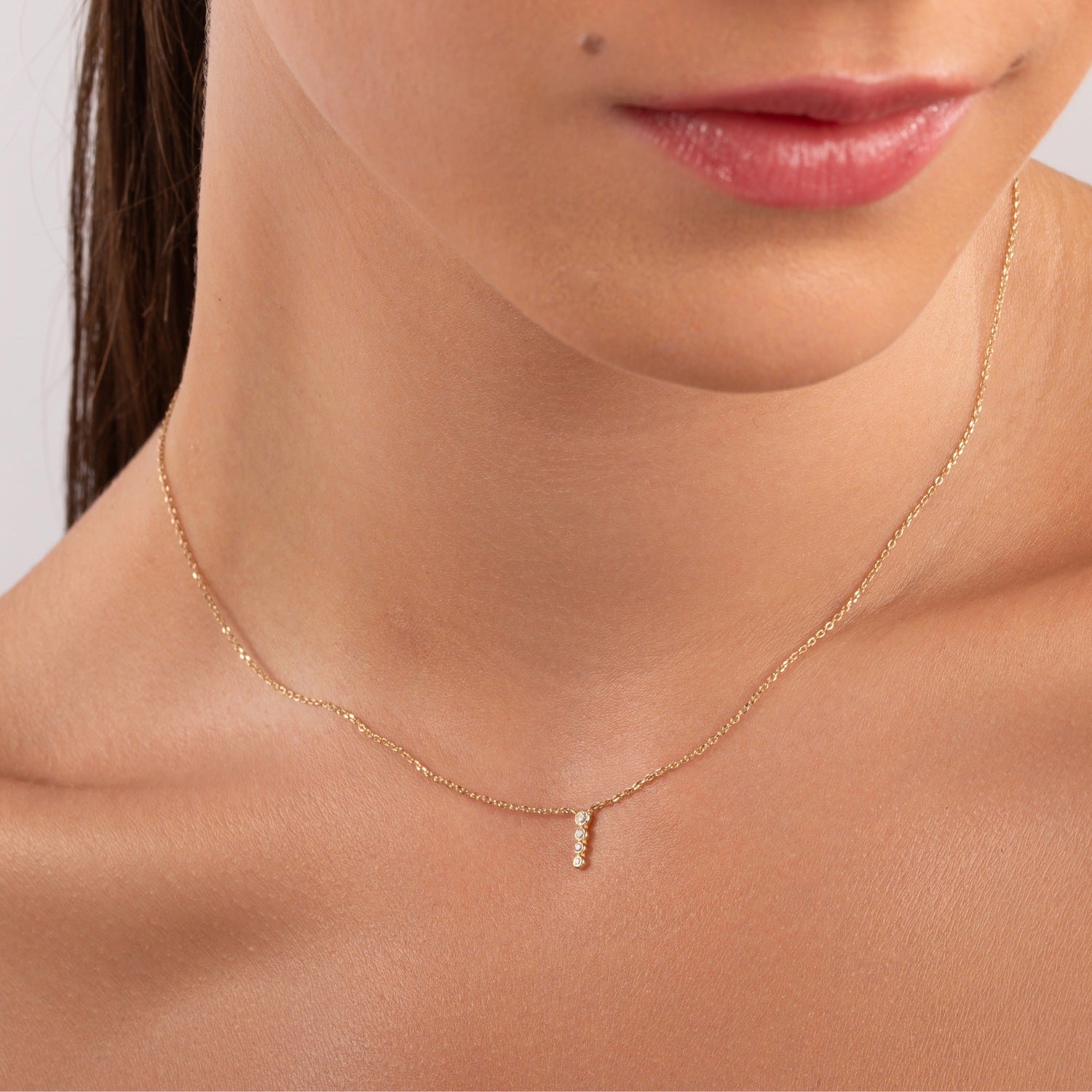Vertical Diamond Necklace
