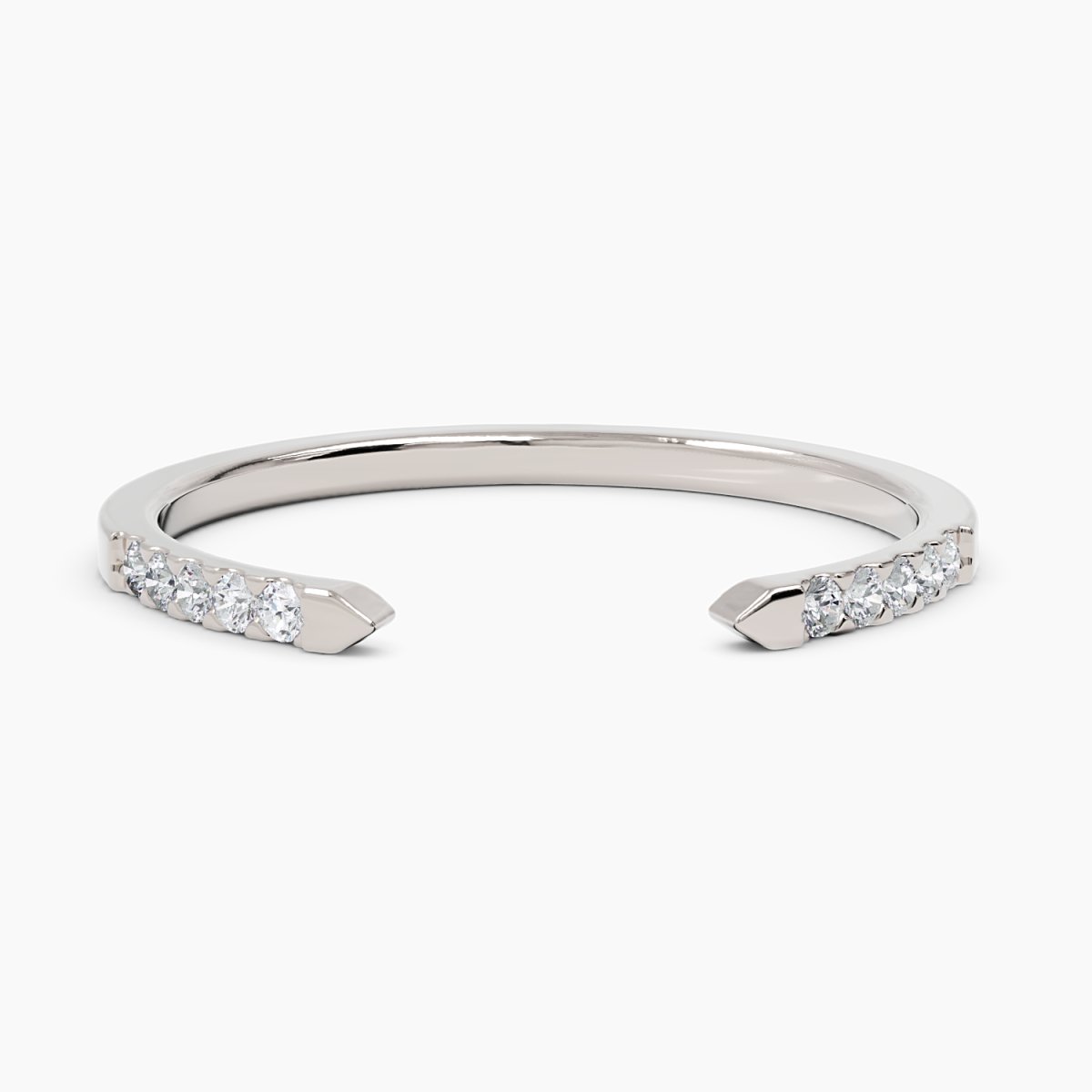 Open Cuff Diamond Ring - Narcissus