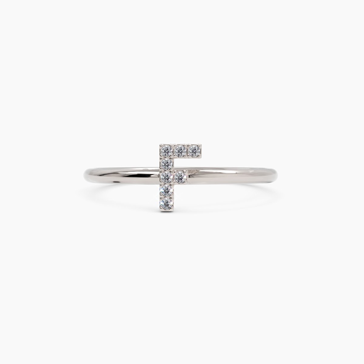 Diamond Initial F Ring - Narcissus