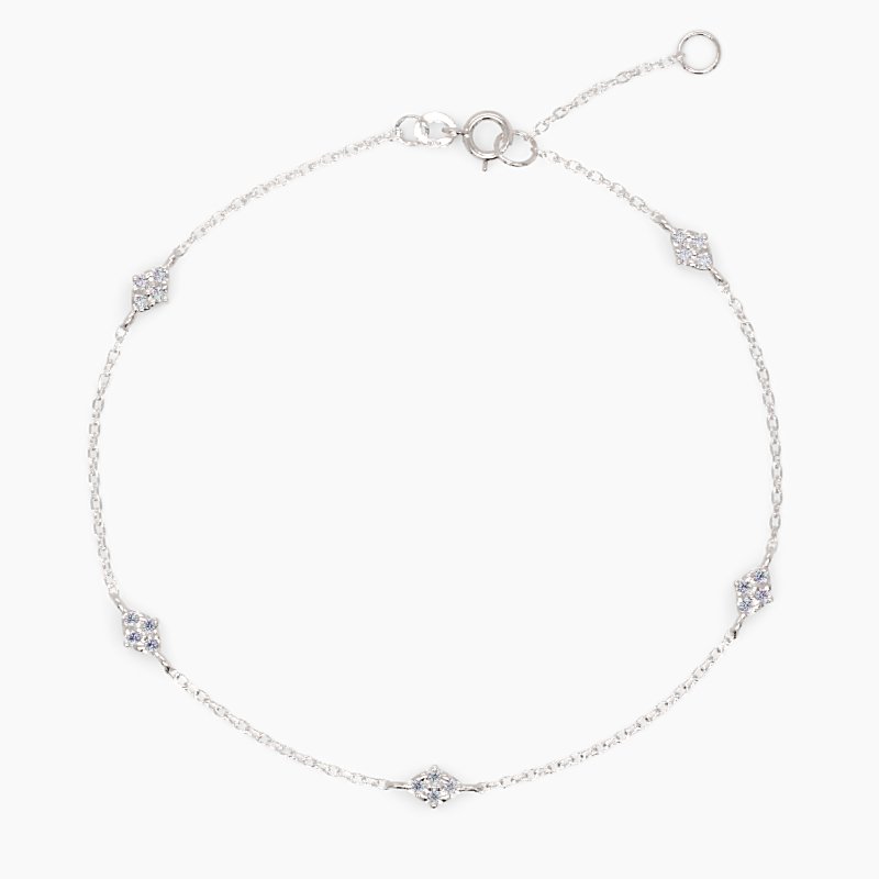 Two - Sided Diamond Station Bracelet - Narcissus