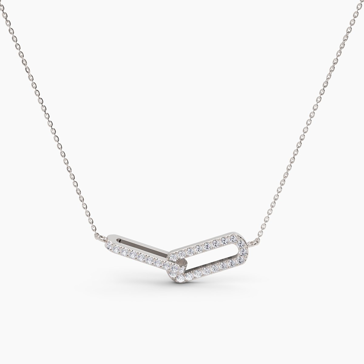 Infinity Interlinked Diamond Necklace - Narcissus