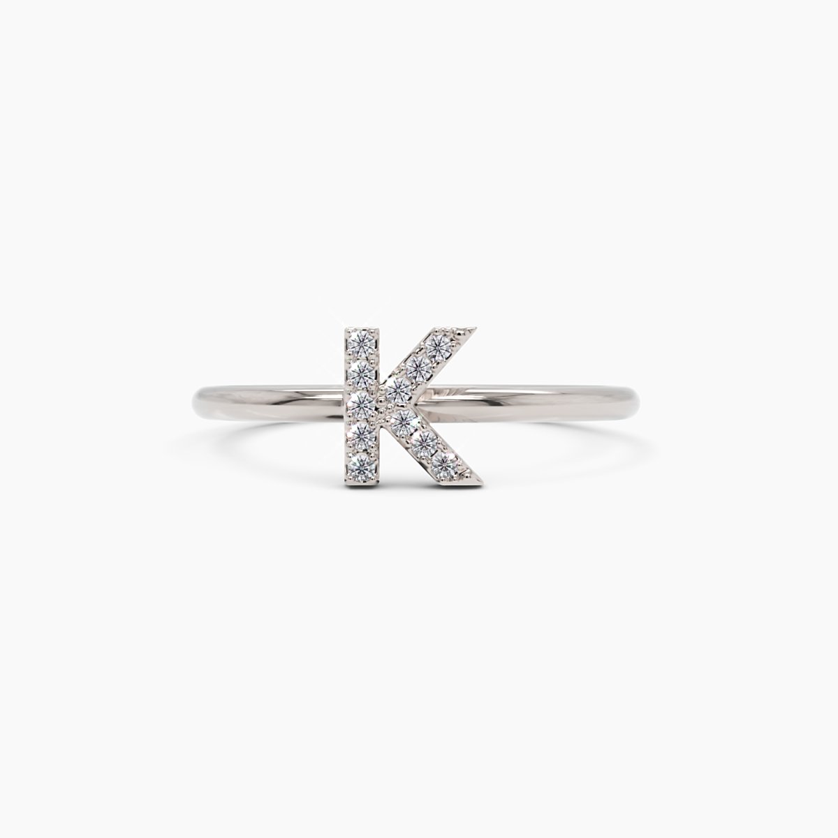 Diamond Initial K Ring - Narcissus