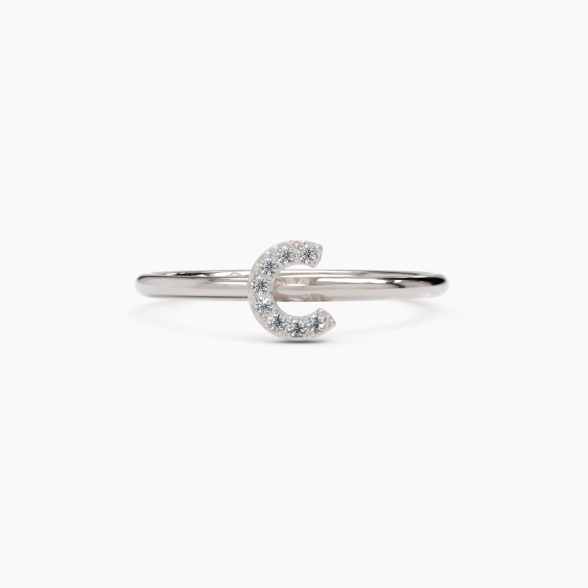 Diamond Initial C Ring - Narcissus