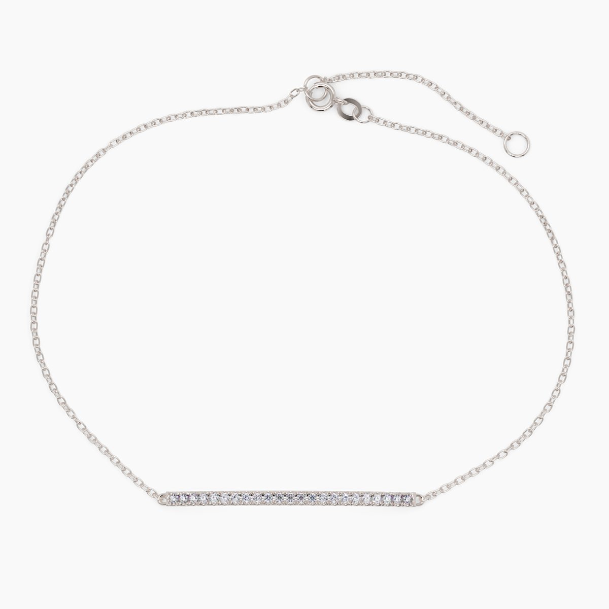 Pavé Diamond Bar Bracelet - Narcissus