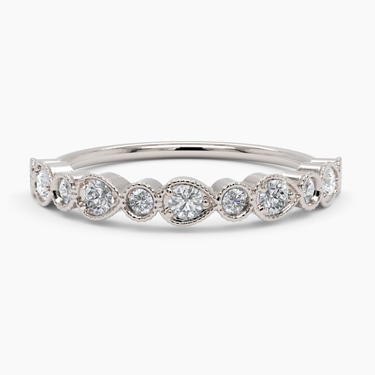 Round Diamond Vintage Ring - Narcissus