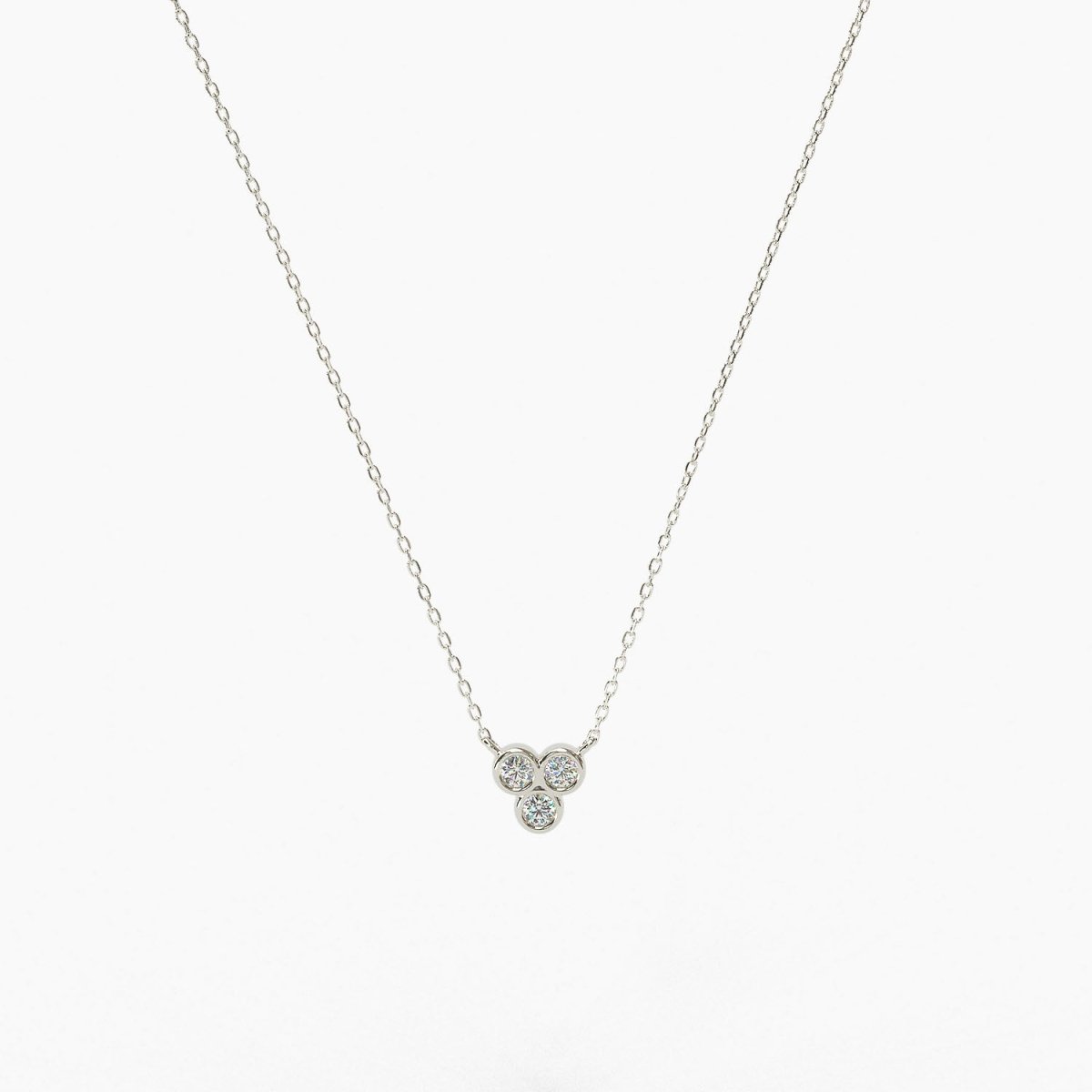 Trio Bezel Necklace - Narcissus