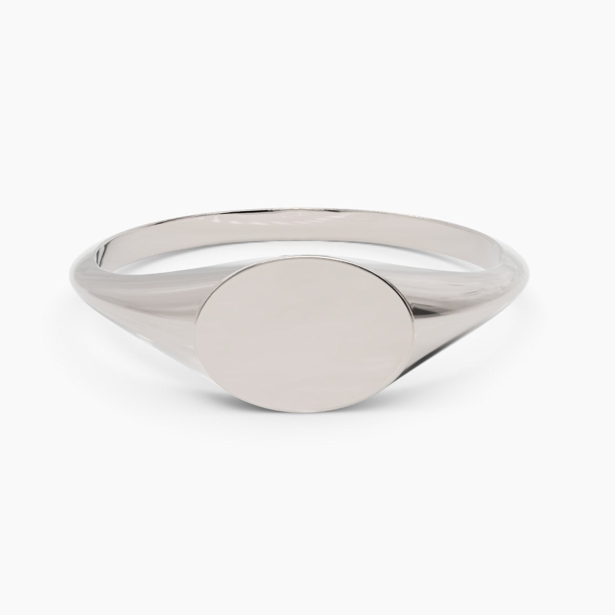 Mini Oval Signet Ring - Narcissus