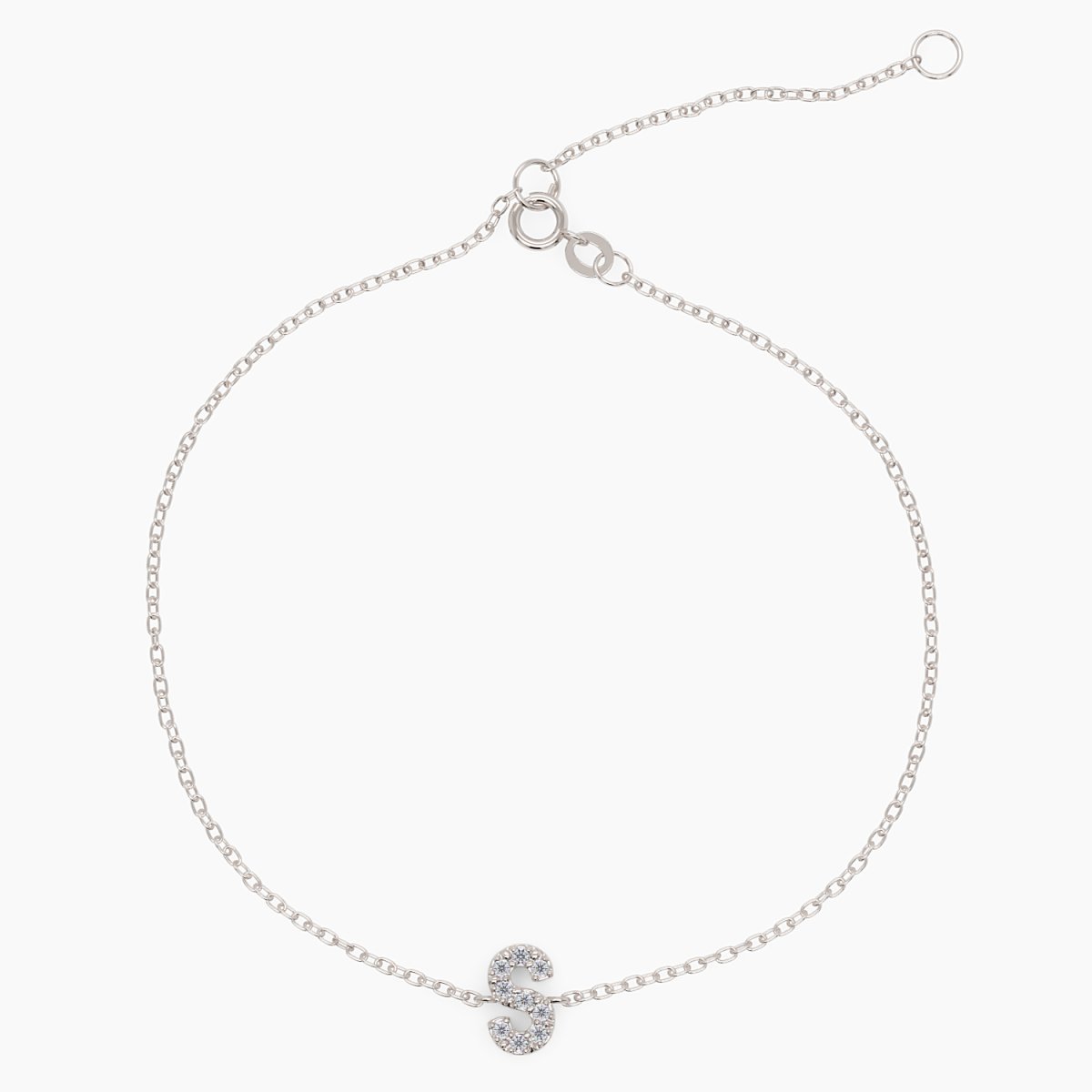 Diamond Initial Bracelet - Narcissus