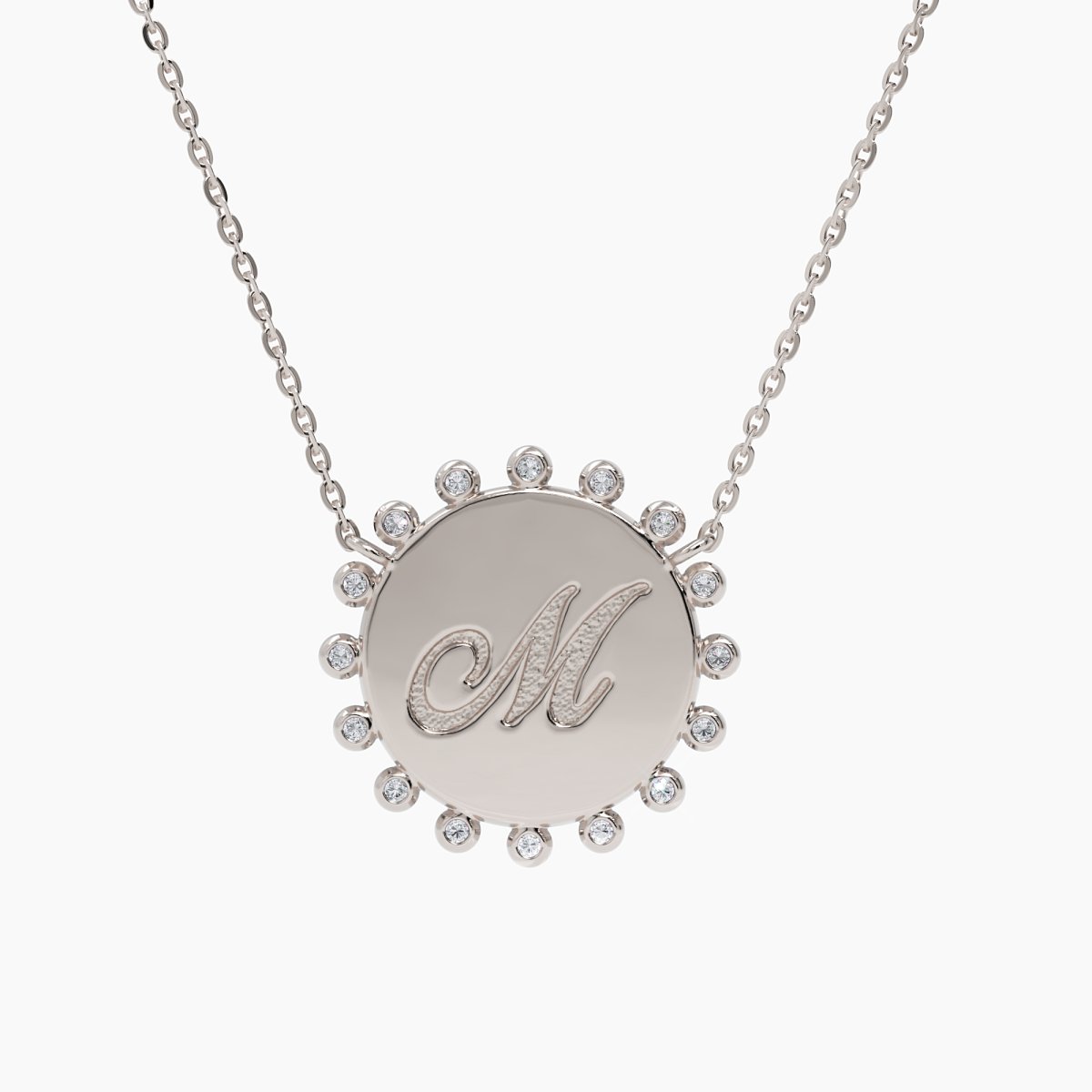 Personalized Coin Necklace - Narcissus