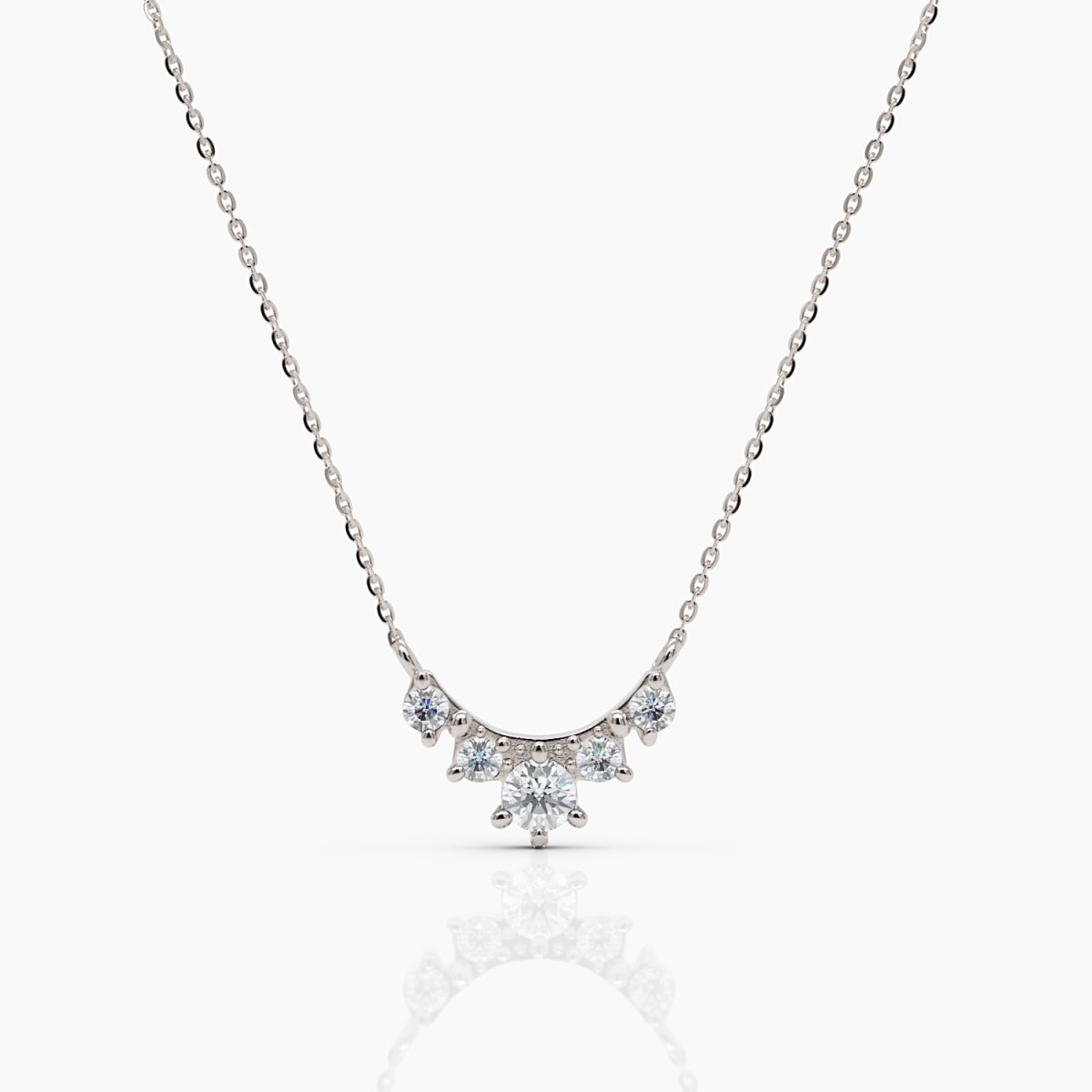 Diamond Cluster Necklace - Narcissus