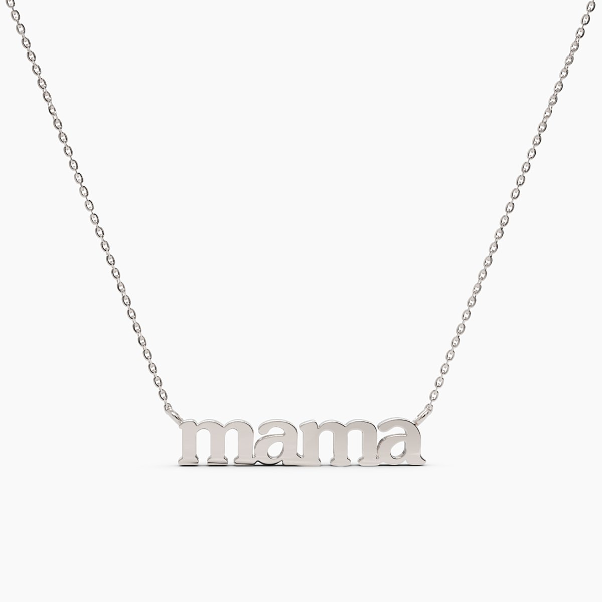 Solid Gold Mama Necklace - Narcissus