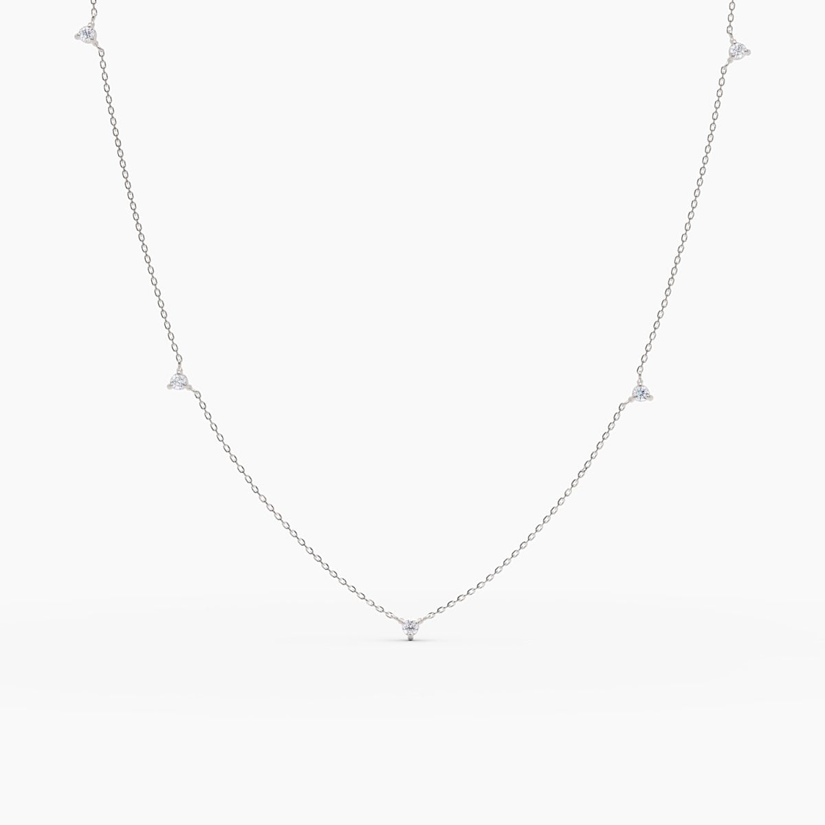 Two - Sided Diamond by the Yard Necklace - Narcissus