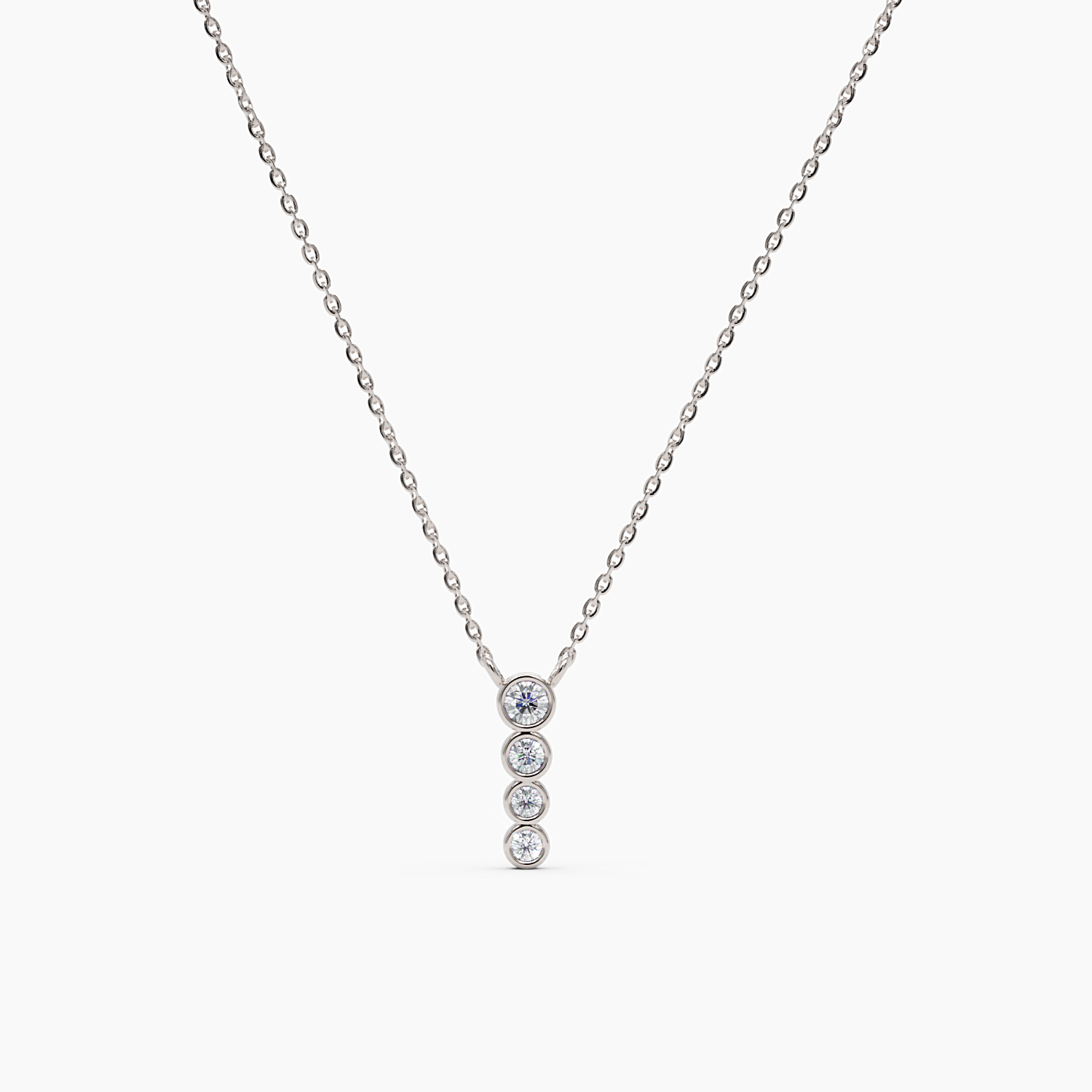 Vertical Diamond Necklace