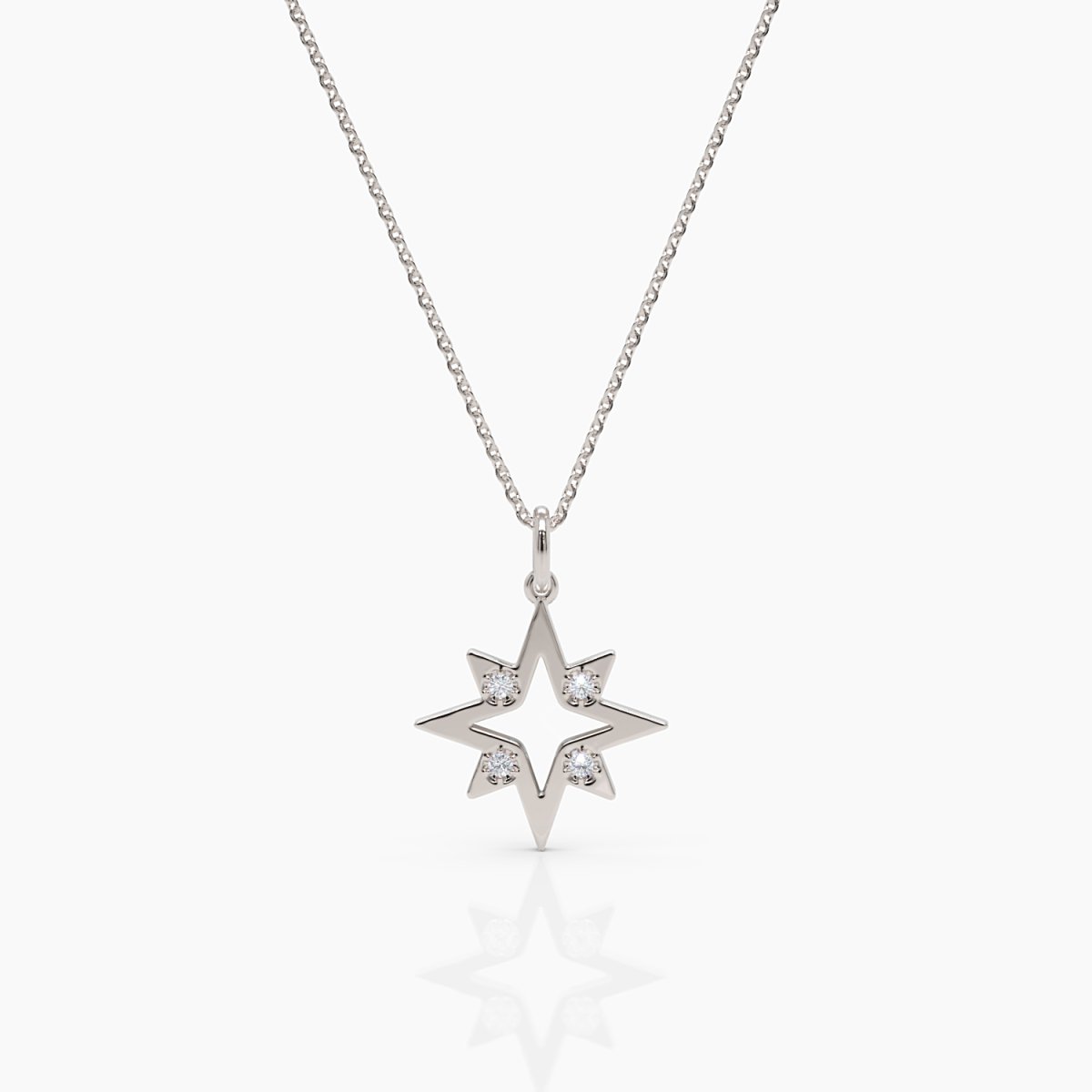 Diamond Northern Star Necklace - Narcissus