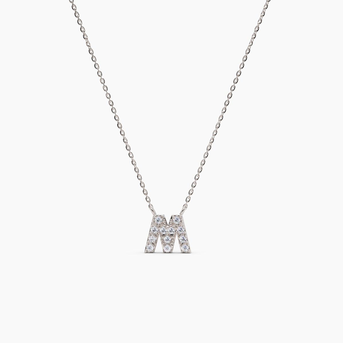 Diamond Initial Necklace - Narcissus