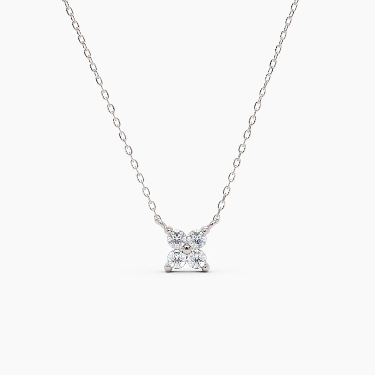 Diamond Flower Necklace - Narcissus