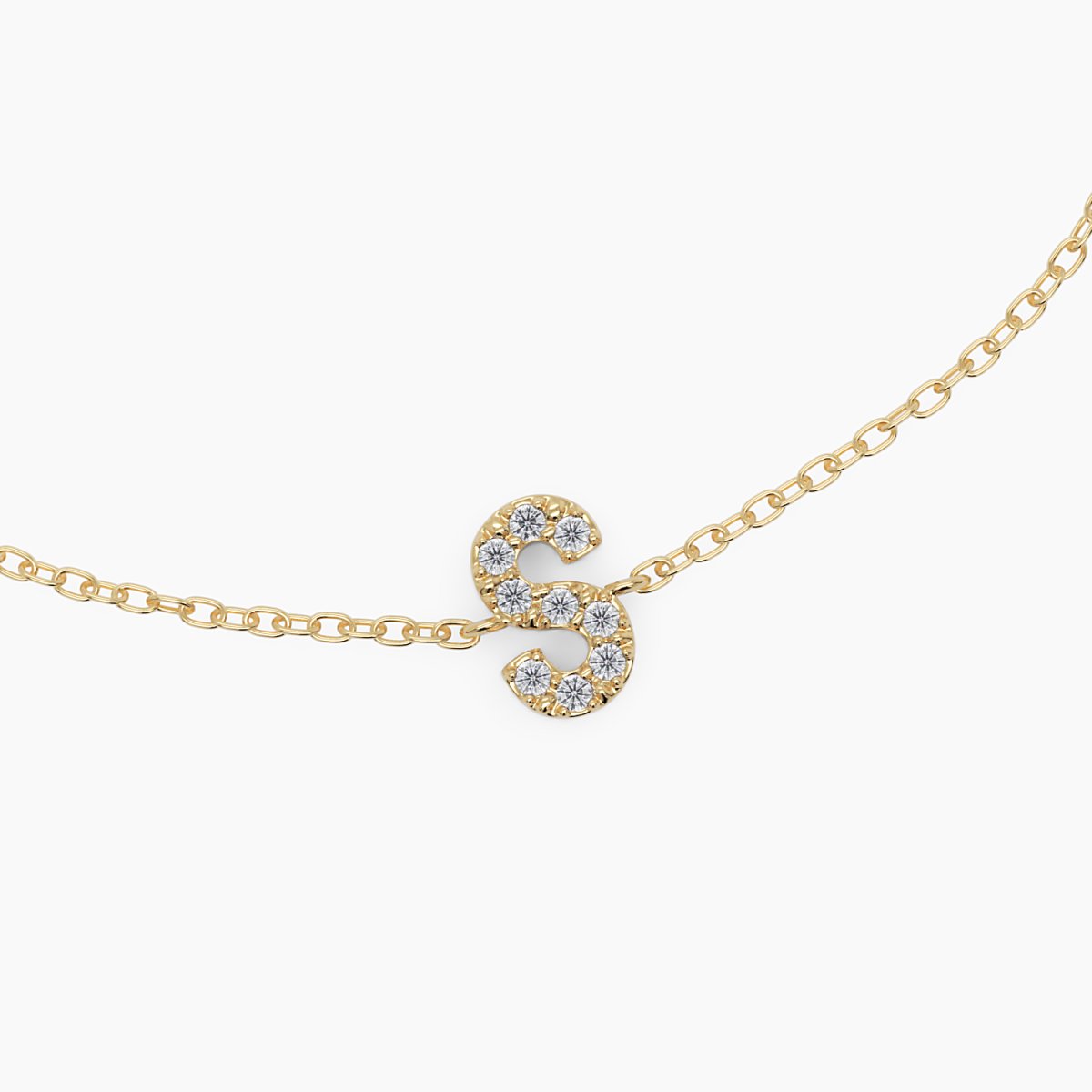 Diamond Initial Bracelet - Narcissus