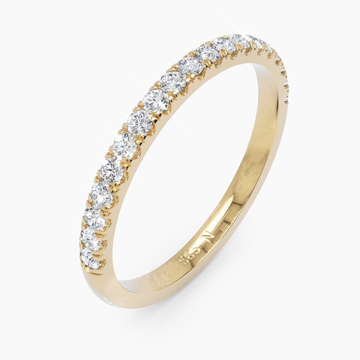 Thin Diamond Band Ring - Narcissus