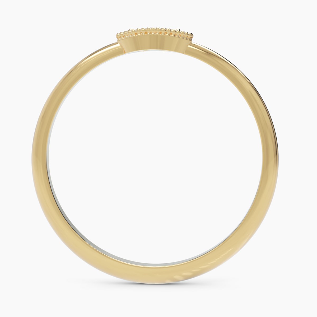 Dainty Milgrain Wedding Band - Narcissus