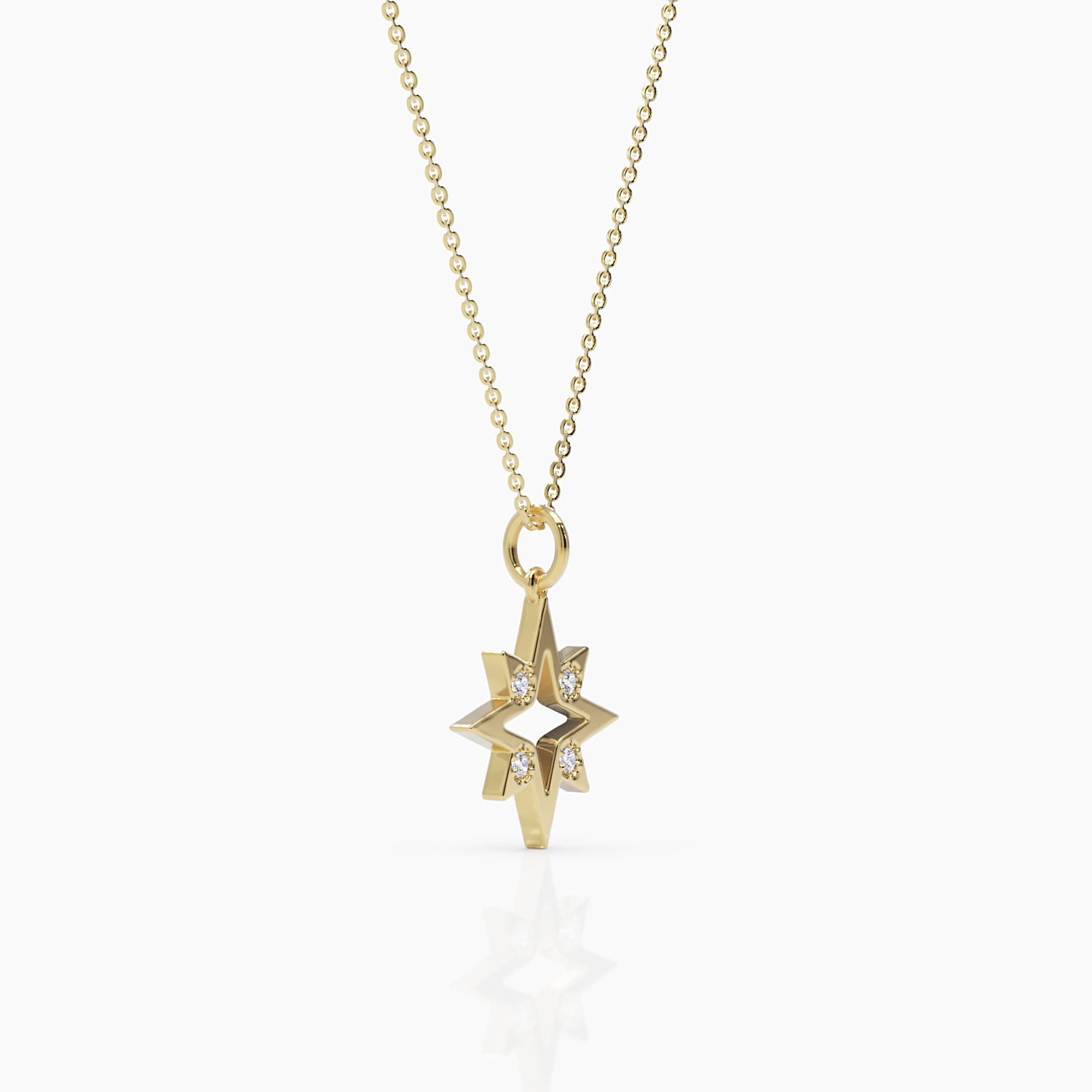 Diamond Northern Star Necklace