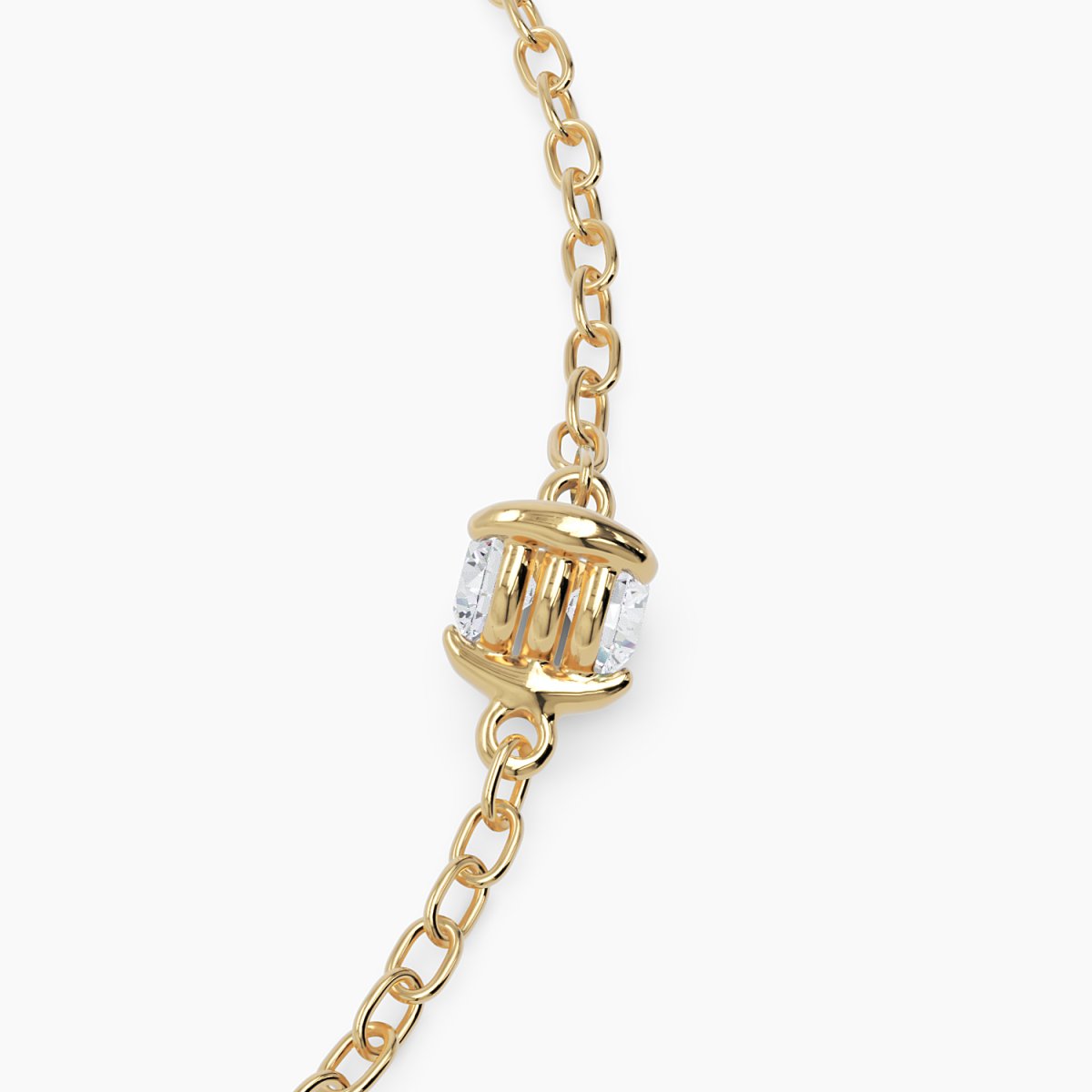 Two - Sided Diamond Solitaire Bracelet - Narcissus