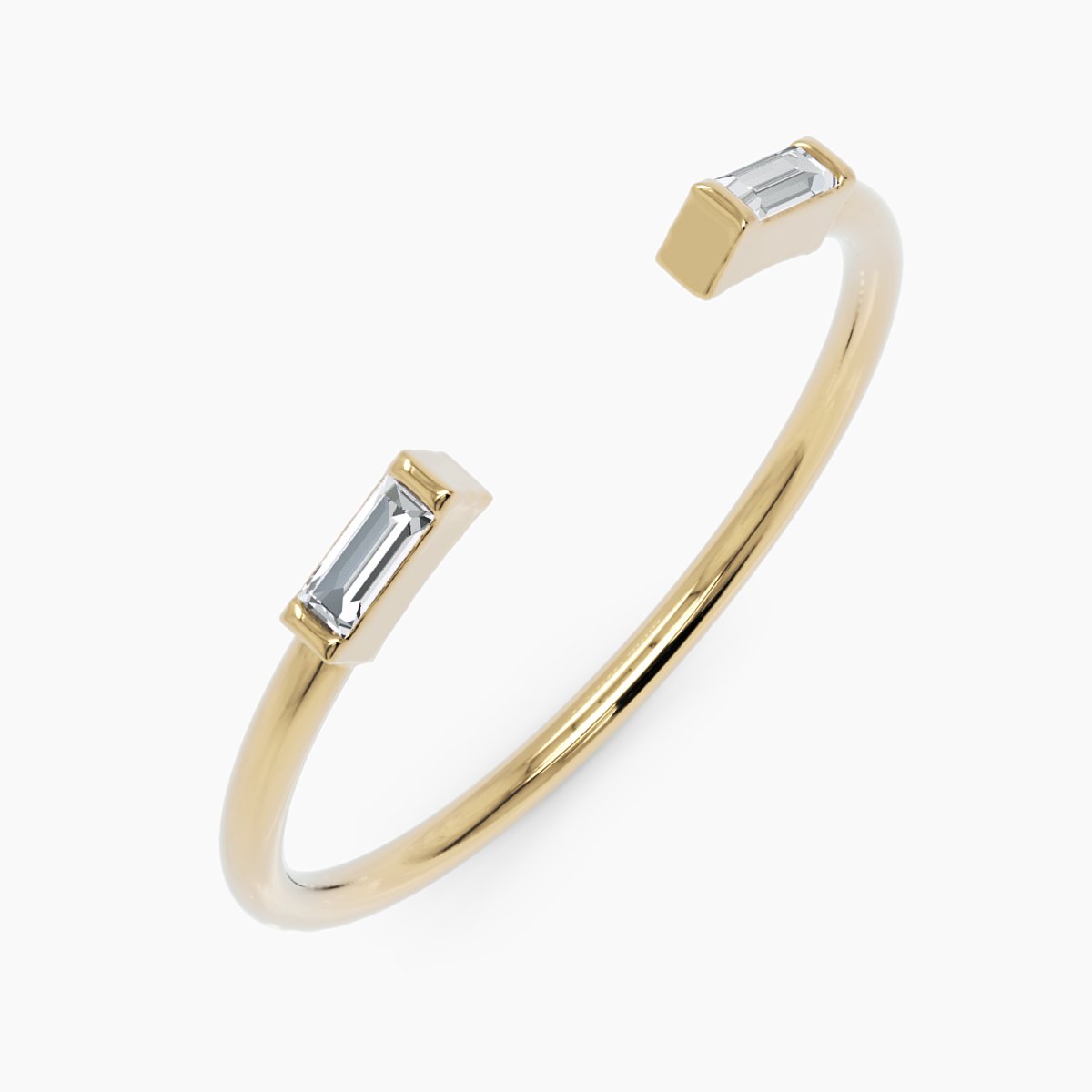 Duo Baguette Diamond Ring - Narcissus