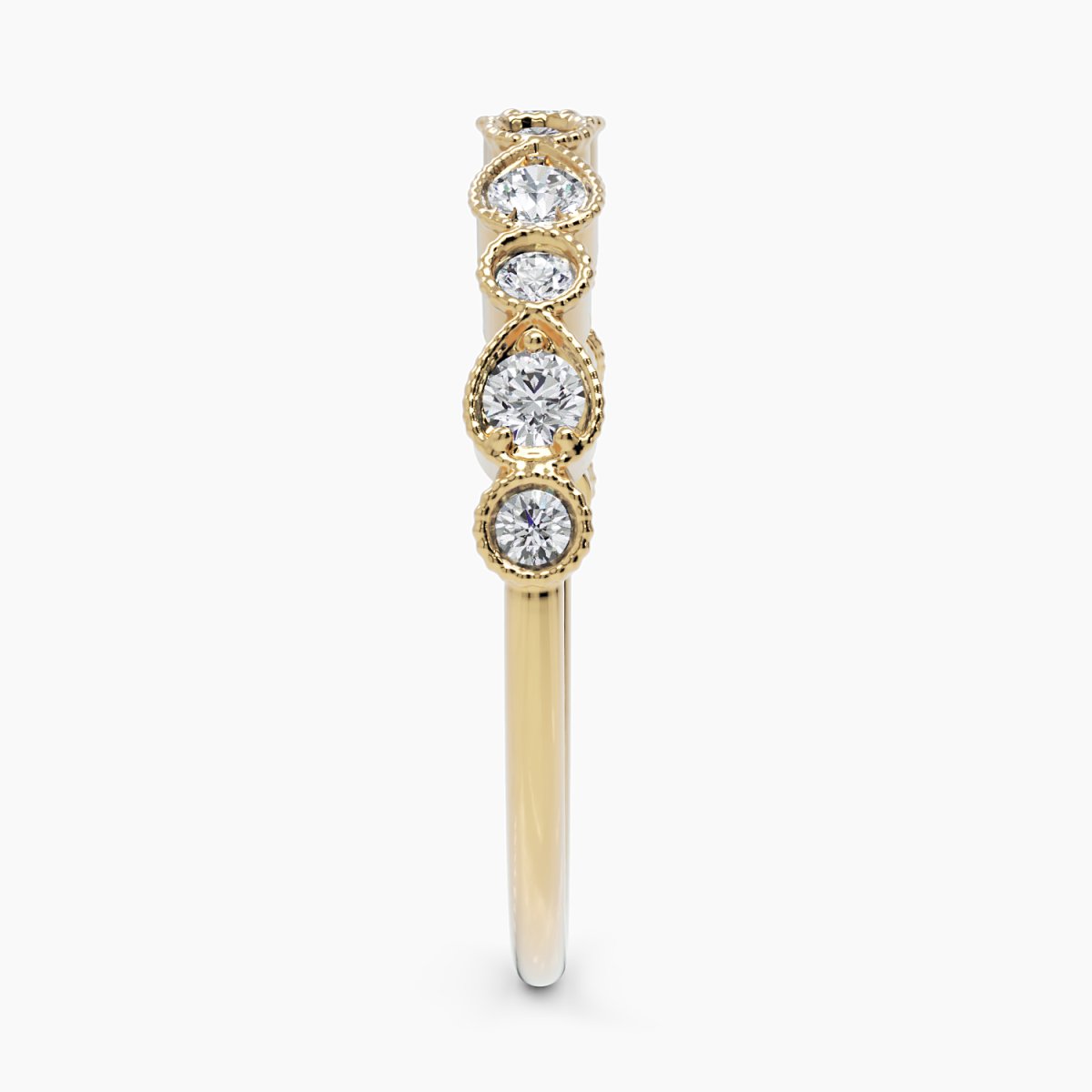 Round Diamond Vintage Ring - Narcissus