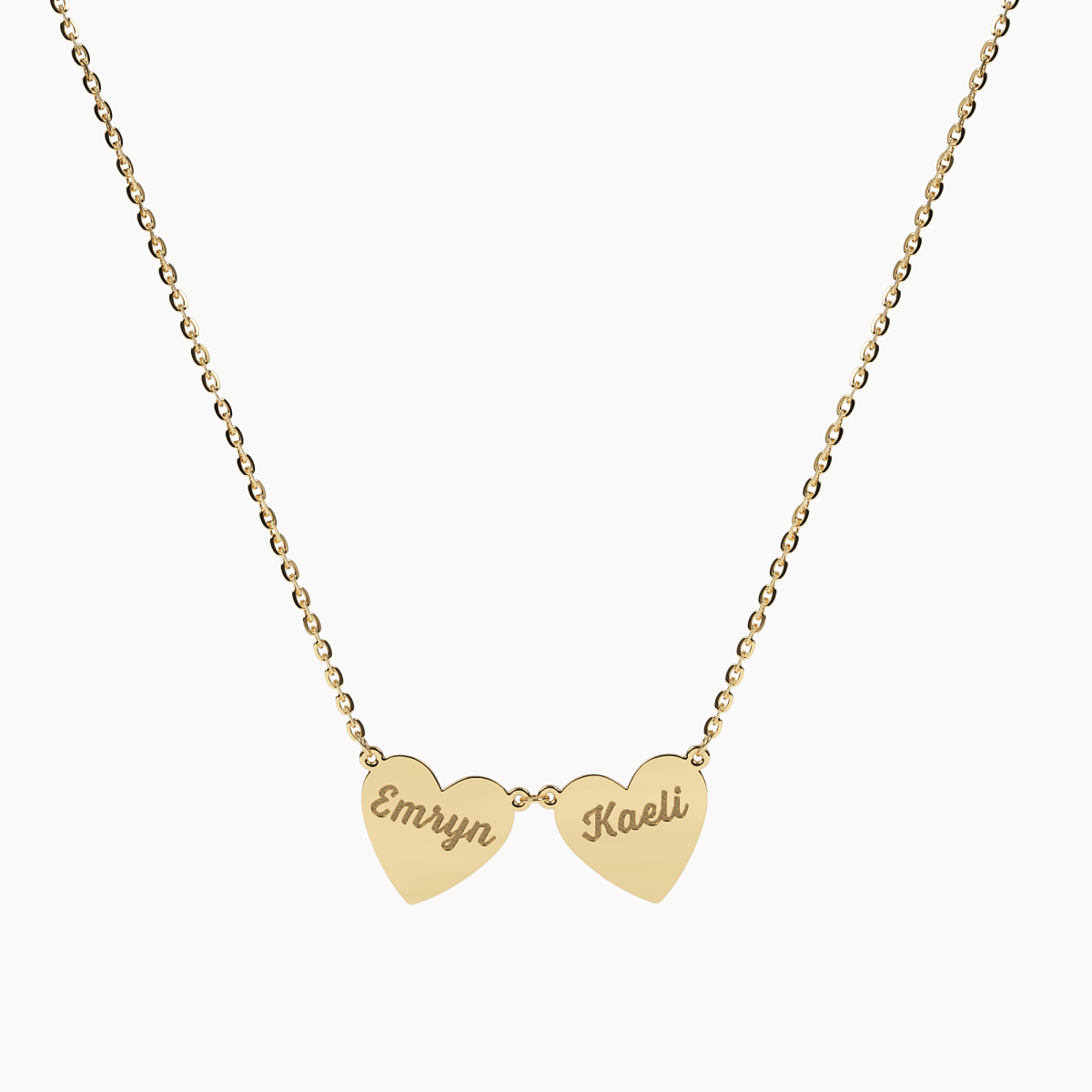 Multi - Heart Engravable Necklace - Narcissus